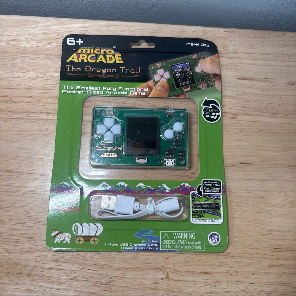 Micro Arcade - The Oregon Trail - Pocket-Sized Handheld Game BRAND NEW